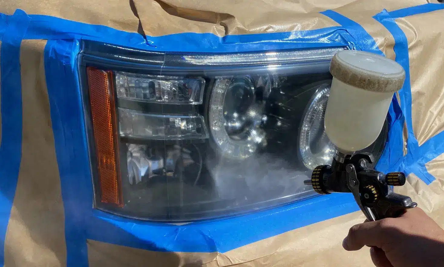 Is there any way to remove headlight clear coat from paint? :  r/MechanicAdvice